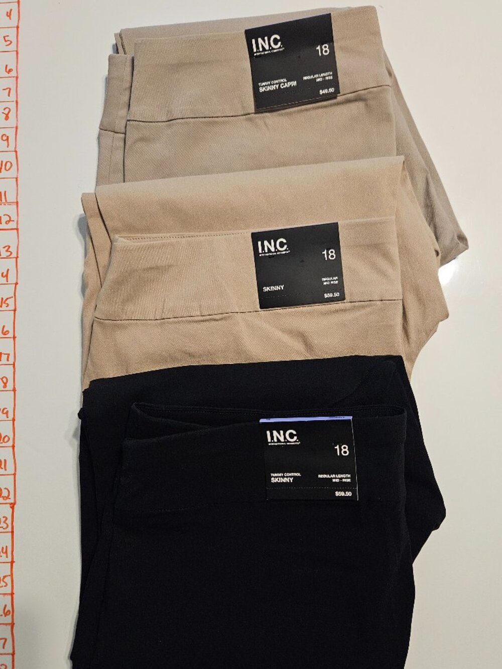 Bundle of I.N.C. 2 Pants and 1 Capri Size 18